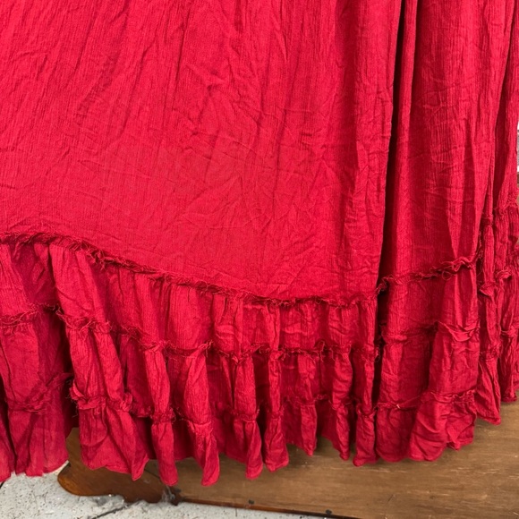 NWT Lulus maxi dress red halter neck strappy back - Picture 6 of 15